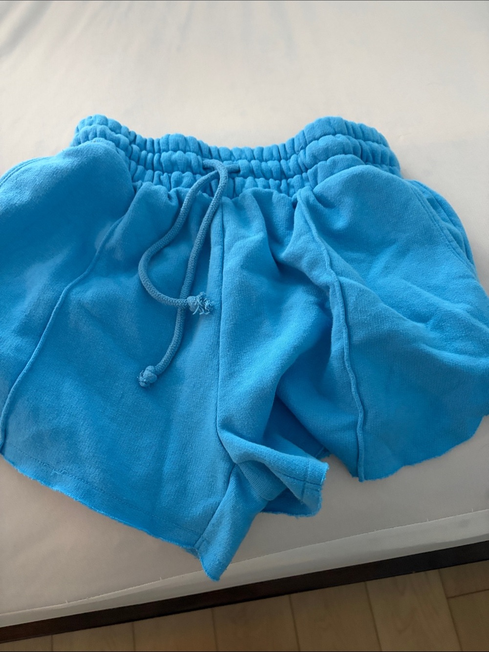 wild fable Bright Turquoise Terry Drawstring Athletic Shorts